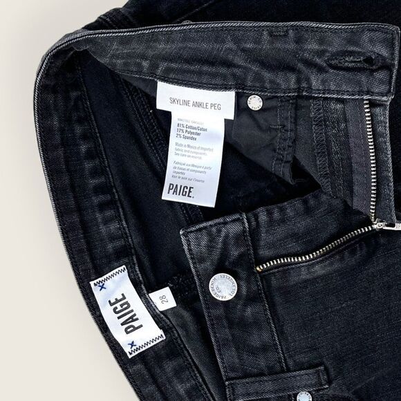 PAIGE Skyline ankle Peg in Crow Size 28 - Picture 7 of 9